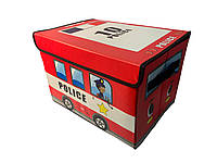 Ящик для хранения игрушек и вещей, автобус, красный, police HMD 216-10228675