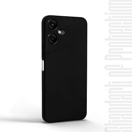 Чохол накладка TPU Armorstandart Matte Slim Fit для Tecno POVA NEO 3 (LH6n) Camera cover Black (ARM70386), фото 3