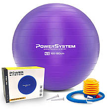 М'яч для фітнесу (фітбол) Power System PS-4012 Ø65 cm PRO Gymball Purple
