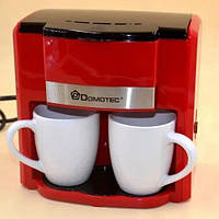 Капельная кофеварка Domotec MS 0705 с двумя фарфоровыми чашками в комплекте Center