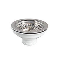 Клапан донный для кухонной мойки 1½" с нерж. решеткой WIRQUIN (9545682) Baumar - Всегда Вовремя