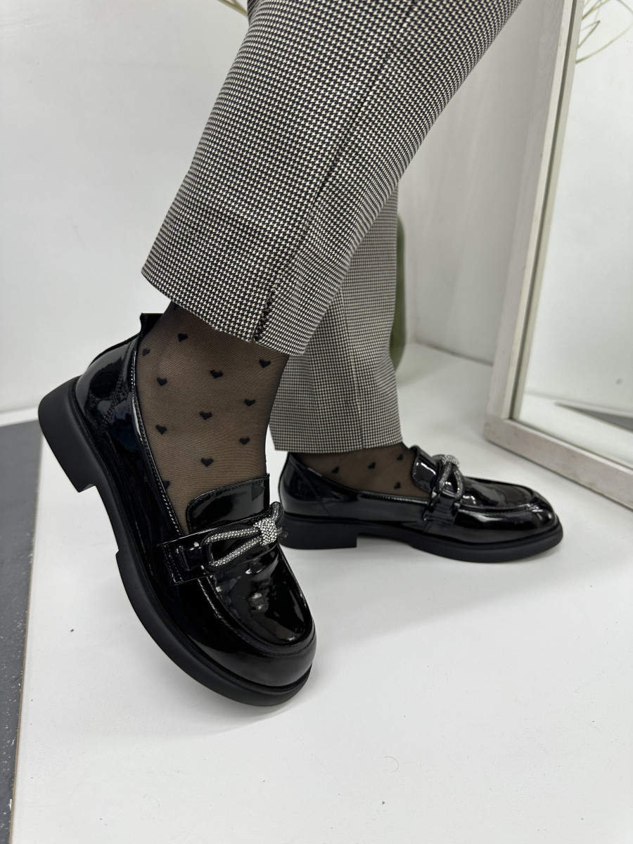 Туфлі жіночі MeegoComfort 23-2 Battal Black чорні лакові 40