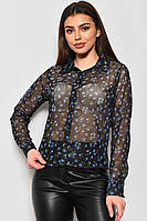 Рубашка женская в сеточку черного цвета ABC 173623M
