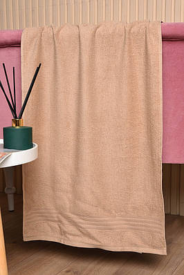 Рушник для обличчя махровий бежевого кольору 173171T Безкоштовна доставка