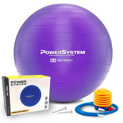 М'яч для фітнесу Power System PS-4012 65 cm Purple
