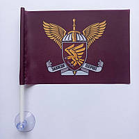 Прапор 95 бригади на присосці в автомобіль