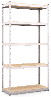 Стелаж Стандарт ОД 2400х1000х450 Місяць, 220 кг/полицю, 5 полиць, ДСП, оцинкований, металевий