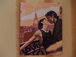 Раскраска по номерам "Французский поцелуй" 1