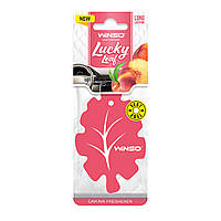 Освежитель воздуха WINSO Lucky Leaf, целлюлозный ароматизатор, Peach