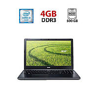 Ноутбук Acer E1-570G / 15.6" (1366x768) TN / Intel Core i3-3217U (2 (4) ядра по 1.8 GHz) / 4 GB DDR3 / 500 GB