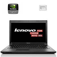 Ноутбук Lenovo B590 / 15.6" (1366x768) TN / Intel Celeron 1000M (2 ядра по 1.8 GHz) / 4 GB DDR3 / 120 GB SSD /