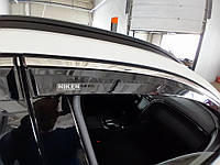 Ветровики с хромом (4 шт, Niken) для Hyundai Tucson NX4 2021-2024 гг