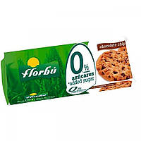 Диетическое печенье FLORBU Cookies de choco 0% azucares añadidos, paquete 120гр. Доставка від 14 днів -