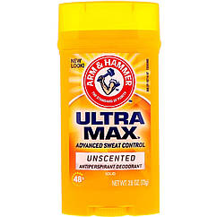 UltraMax, твердий дезодорант для чоловіків, без запаху, Arm,Hammer, 2,6 унції (73 г)