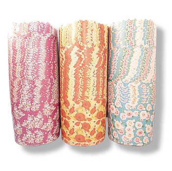 Форми паперові для випікання 130*85 Квіти