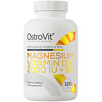 Magnesium+Vitamin D3 2000 IU+B6 OstroVit (120 таблеток)