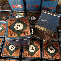 Натуральный чай пуэр Мэнхай в железной банке 2003 года, рассыпной чай Пуэр 120 г