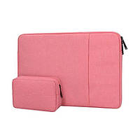Чехол-сумка с боковым карманом для ноутбука макбука MacBook Air/Pro M1 M2 13.3"-14"с сумочкой для зарядки,