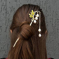 Металева шпилька для волосся "Ніжні дзвіночки"