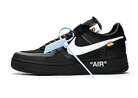 Мужские кроссовки Nike OFF-WHITE X NIKE AIR FORCE 1 LOW BLACK кросівки чоловічі Nike