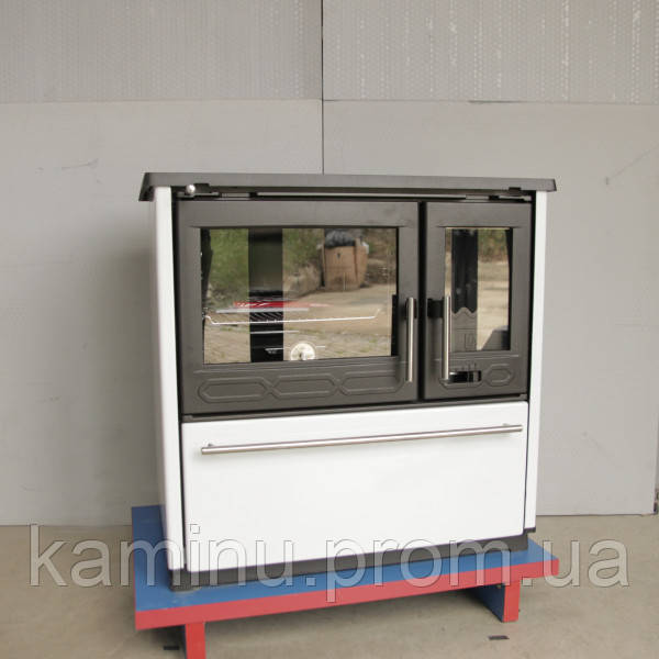 Отопительно варочная печь Plamen 850 Glas (white) - фото 10 - id-p1865785202