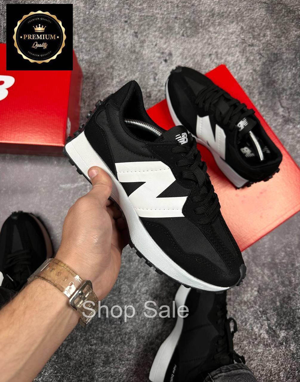New balance 327 мужские кроссовки черно-белые, кеды замшевые для мужчин Нью Баланс 327 - фото 4 - id-p2118821744