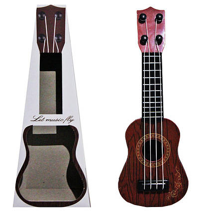 Іграшкова пластикова гітара коричнева Liu Ba Ling (S-B11)