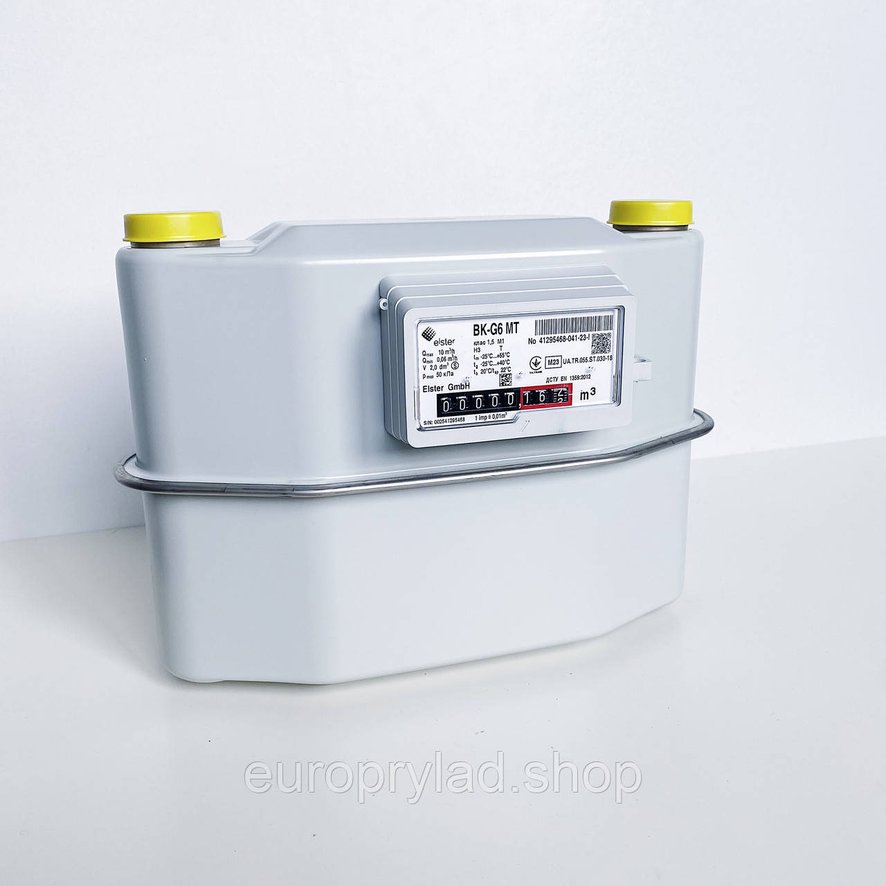 Лічильник газу мембранний Elster BK G6МТ з термокомпенсатором без КМЧ 1¼' (Ду 32мм), фото 1