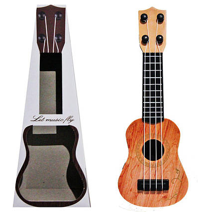 Іграшкова пластикова гітара світло-коричнева Liu Ba Ling (S-B11)