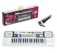 Дитячий синтезатор Electronic Keyboard Весела мелодія з мікрофоном на 37 клавіш у коробці 54*6*17 см