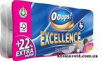 Туалетная бумага 3-слойная Ooops! Excellence 8 шт 150 отрывов