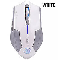Мышка компьютерная Azzor аккумуляторная бесшумная белая