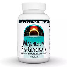 Source Naturals Magnesium Bis-Glycinate 60 tabs