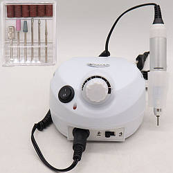 Фрезер для манікюру 35000 об/хв, 45Вт, Naill Drill ZS-601 / Білий / Професійний фрезер для нігтів