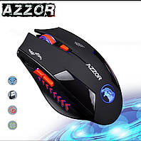Мышка компьютерная Azzor аккумуляторная бесшумная черная