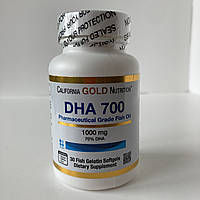 California gold nutrition DHA 700, ДГК та рибʼячий жир фармацевтичного класу, 1000 мг, 30 капсул