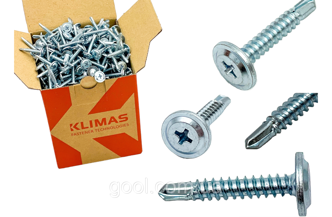 Саморез с прессшайбой Wkret-met Klimas WSPC 4,2x19 мм по металлу с ...