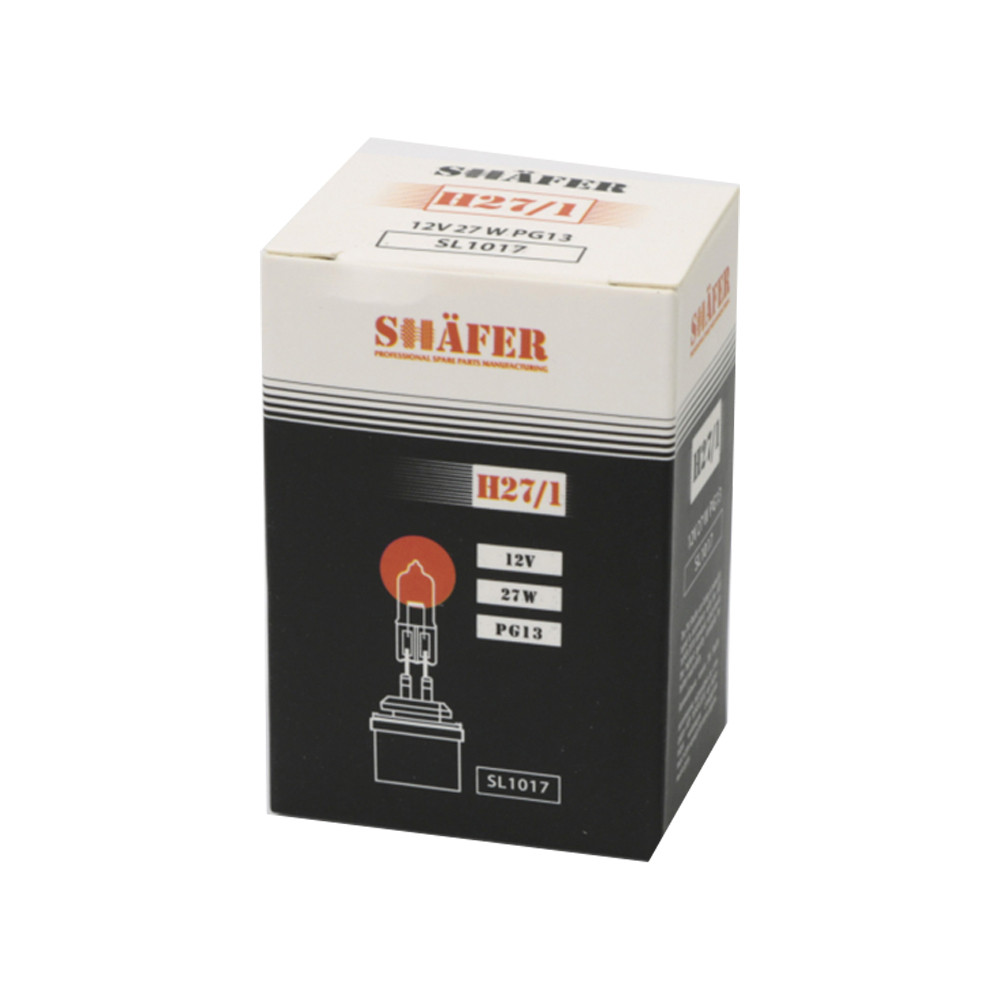 Автолампа галогенова SHAFER H27/1 12 V/27w PG13 (картонна упаковка 1 шт.) (SL1017)