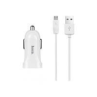 Адаптер автомобильный Hoco Micro cable Z2 |1USB, 1.5А|