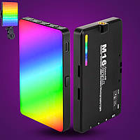 Аккумуляторный накамерный видеосвет M16 RGB беспроводная мини лампа LED портативная для фото и видео