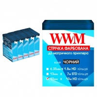 Лента к принтерам 10мм х 10м Refill HD к. Black*5шт WWM (R10.10H5)