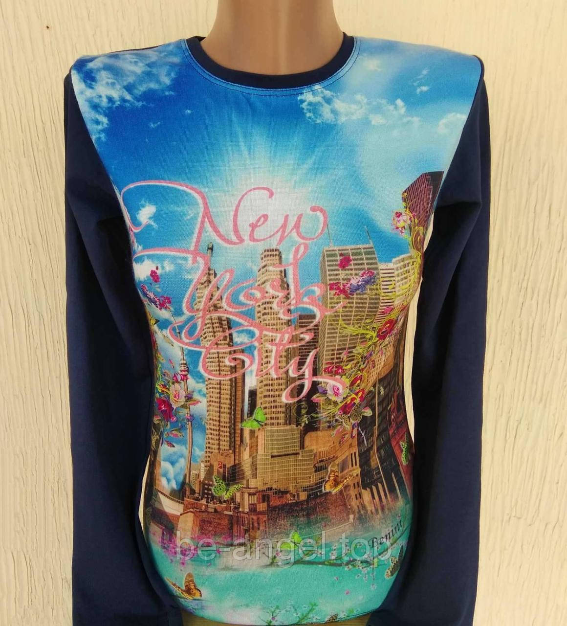 Джемпер для девочки "New York city", Турция, ДШ, фото 1