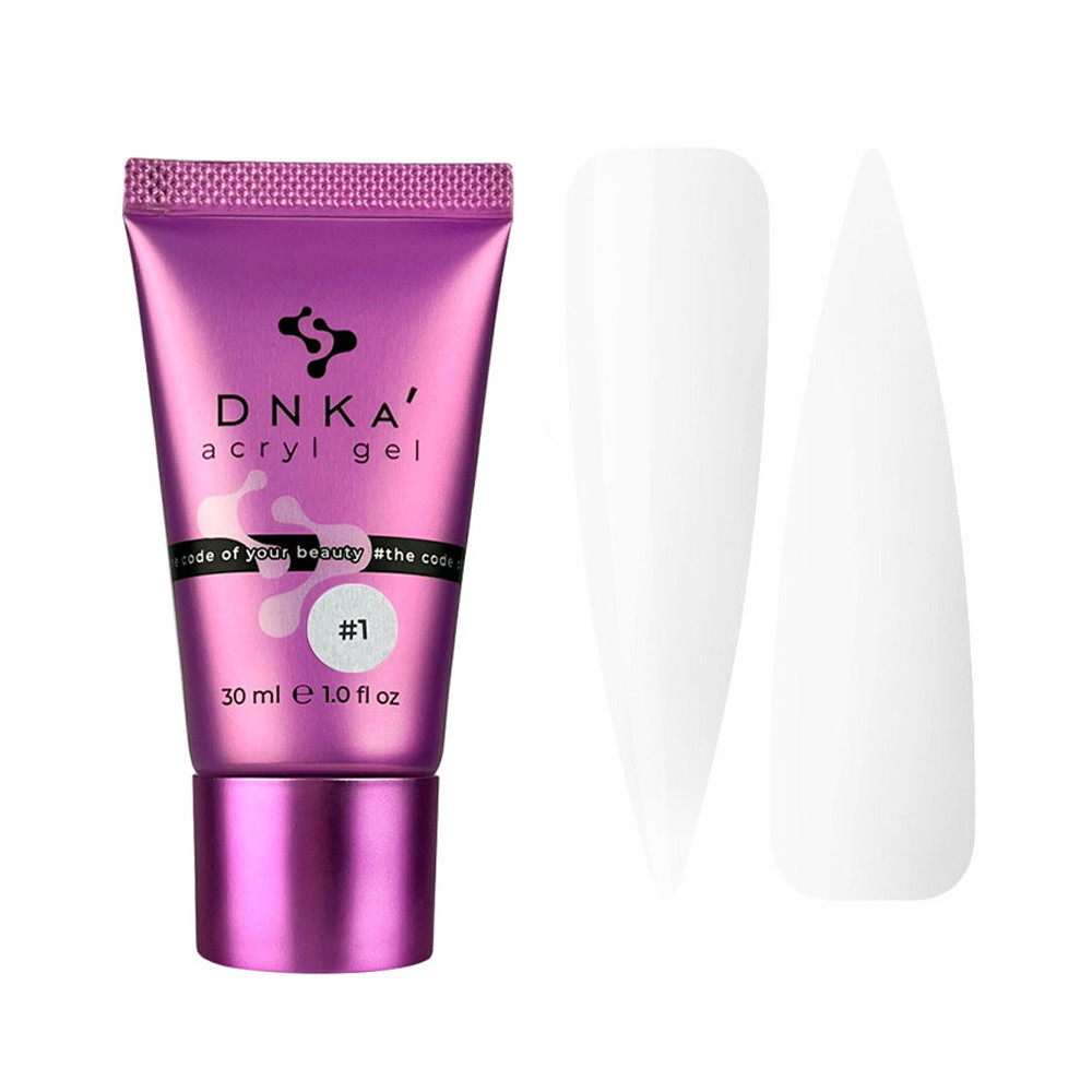 Акрил гель DNKa Аcryl Gel №0001 Glass (tube) 30мл, фото 1
