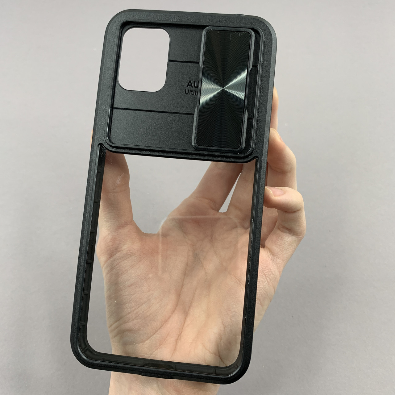 Чохол для Xiaomi Redmi 9A прозорий чохол зі шторкою для камери на сяомі редмі 9а чорний t5v