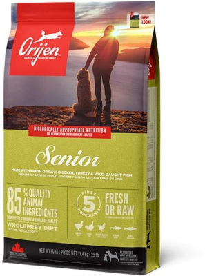 Сухий корм для старіючих собак Orijen (Оріджен) Senior з м'ясом птиці та риби 11.4 кг, фото 1
