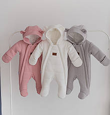 Дитячий демісезонний комбінезон для новонародженого на дві блискавки Mario  62 68 74 см, фото 2