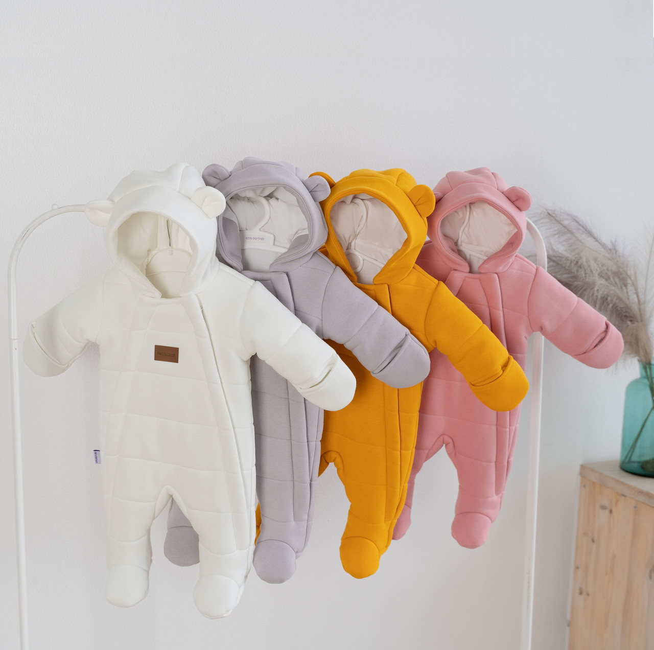 Дитячий демісезонний комбінезон для новонародженого на дві блискавки Mario  62 68 74 см