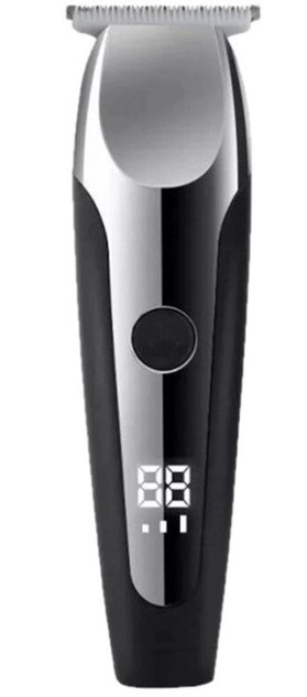 Акумуляторна машинка для стрижки волосся з дисплеєм VGR V-059 Тример для стрижки та окантування бороди