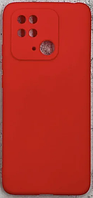 Чехол Fashion Silicone case (матовый) для Xiaomi Redmi 10С /  Красный