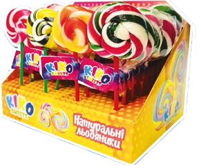 Льодяники Дзиґа 25 г*32 шт ТМ Кіко чупс